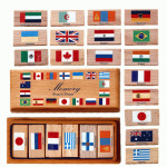 фото Настольная игра развивающая Мемори "Флаги мира"