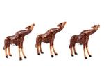 фото Комплект минискульптур коллекционных из 3 шт."жираф" высота=6 см. Kachen (432-170)